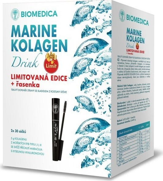 Marine Kolagen Drink 2x30 sáčků + řasenka