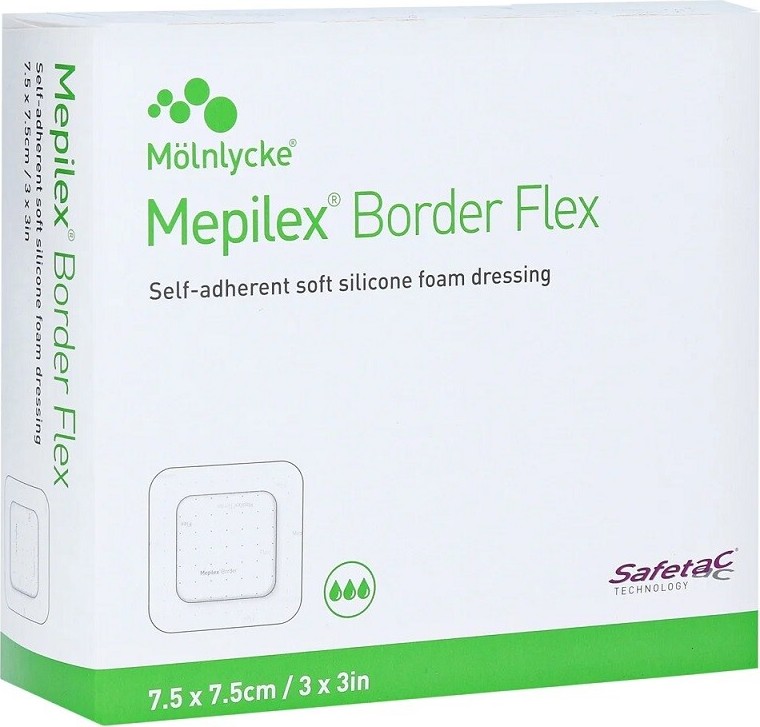 MEPILEX BORDER FLEX LITE samolepící pěnové krytí 7