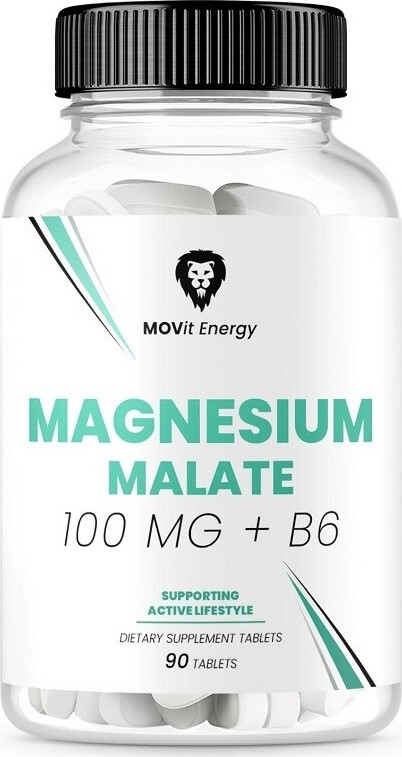 MOVit Magnesium Malate 100mg + B6 tbl. 90