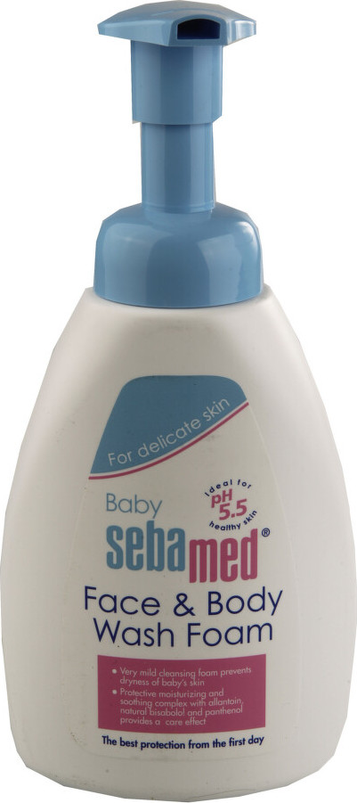 SEBAMED Dětská mycí pěna na obličej a tělo 400ml