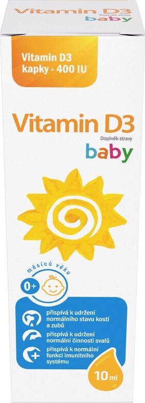 Sirowa Vitamin D3 baby 400IU kapky 10ml