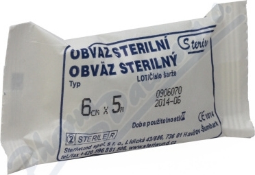 Steriwund OBINADLO HYDROFILNÍ STERILNÍ 6CMX5M