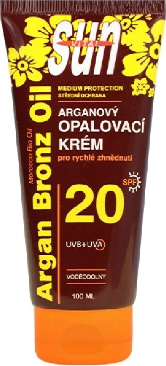 SUNVITAL Arganový opalovací krém SPF20 100ml