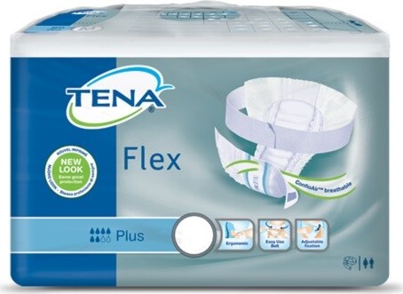 TENA Flex Plus Small - Inkontinenční kalhotky s páskem na suchý zip (30ks)