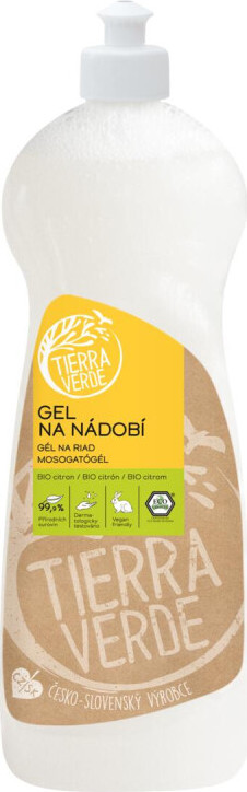 Tierra Verde Gel na nádobí BIO citron lahev 1l