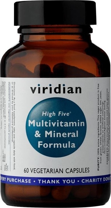 Viridian High Five Multivitamin & Mineral Formula 60 kapslí