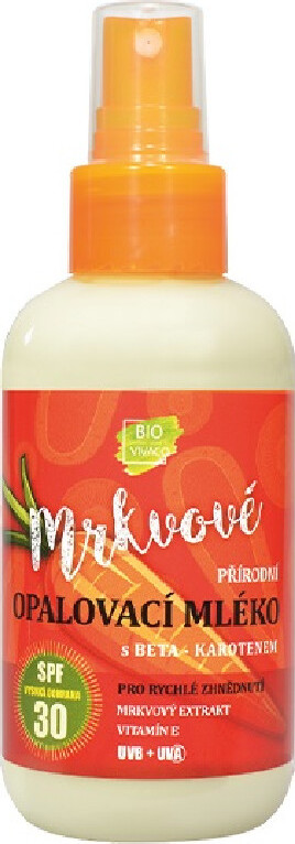 VIVACO mrkvové opalovací mléko SPF30 150ml