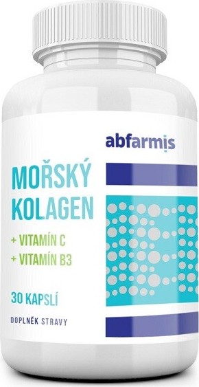 Abfarmis Mořský kolagen + Vitamin C + Vitamin B3 30 kapslí