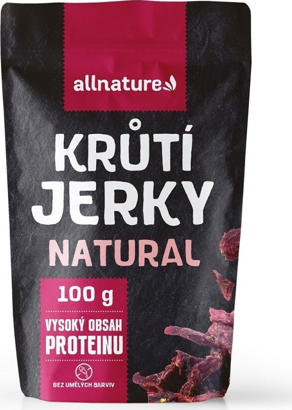 Allnature Turkey Natural Jerky sušené krůtí maso 100g