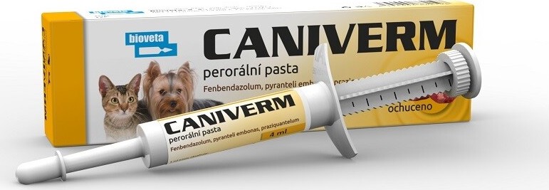 Caniverm perorální pasta pro psy a kočky 4ml