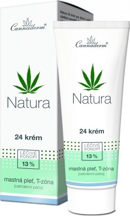 Cannaderm Natura 24 krém na mastnou pleť 75