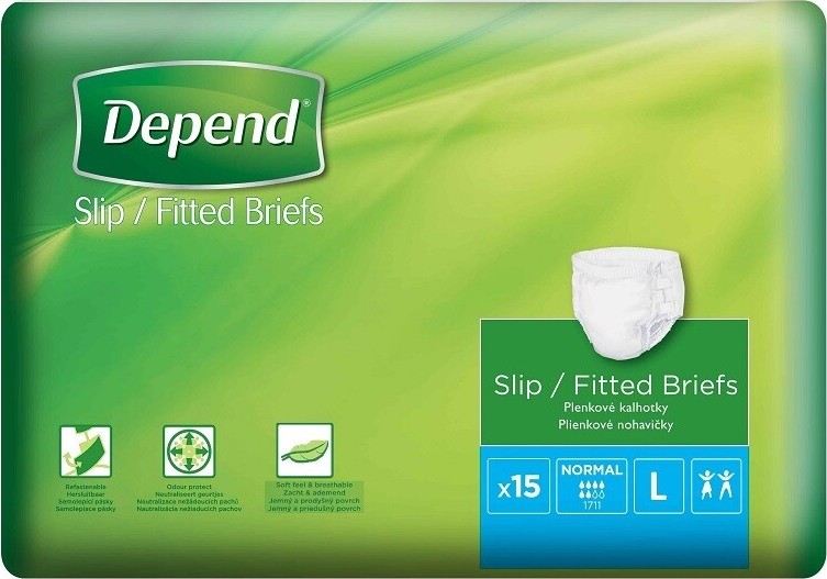 Depend Slip Normal inkontinenční kalhotky vel.L 15ks