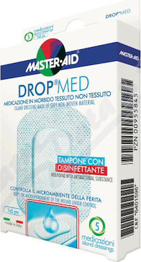 DROP MED Rychloobvaz sterilní antiseptický 7 x 5 cm 5 ks