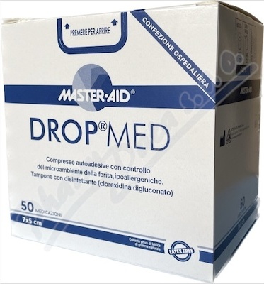 DROP MED Rychloobvaz Steril. Antisep 7 x 5 cm-50 ks