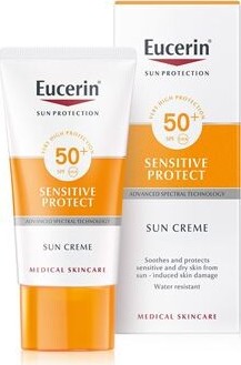 EUCERIN SUN Vysoce ochranný krém na opalování na obličej Sensitive Protect SPF 50+ 50 ml