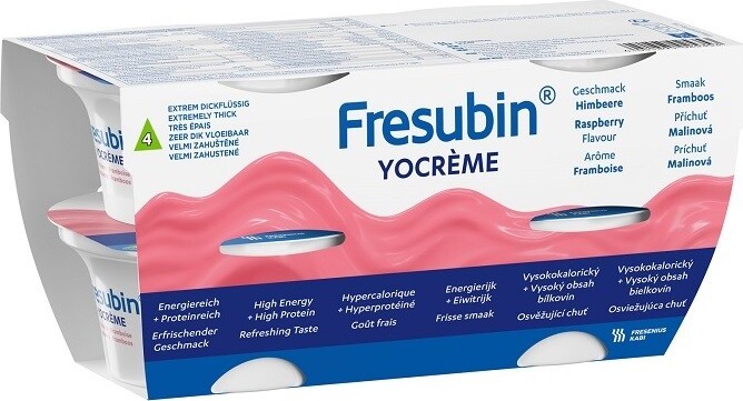 FRESUBIN YOCREME PŘÍCHUŤ MALINOVÁ POR SOL 4X200G