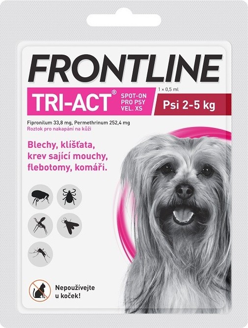 Frontline Tri-Act psi 2-5kg spot-on pipeta 1x0.5ml