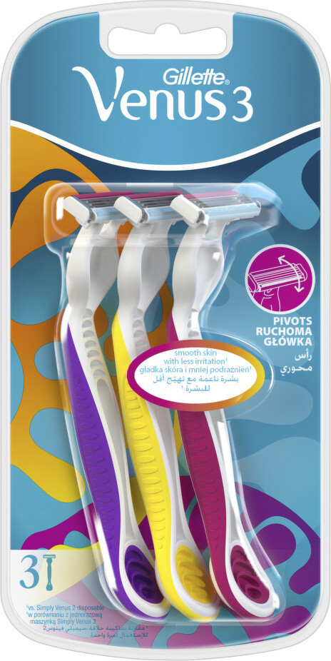 Gillette Venus3 Dispo Multicolor 3ks