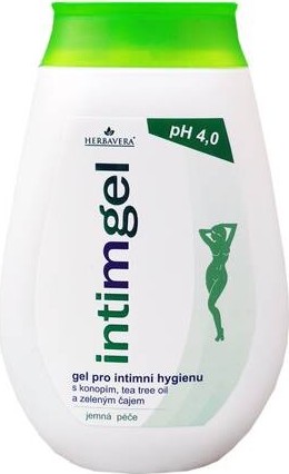 Intimgel gel s konopím a Tea tree HERBAVERA 250ml