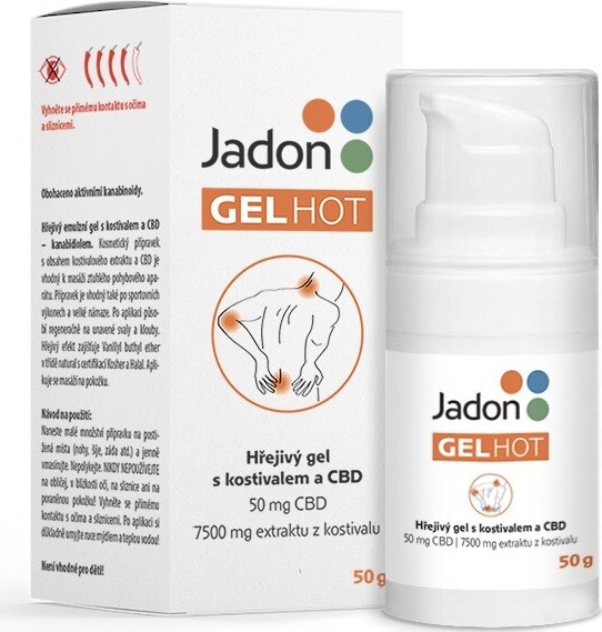 Jadon gel HOT hřejivý gel s kostivalem a CBD 50g