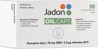 Jadon oil caps CBD s konopným olejem 15mg CBD+B12 cps.30