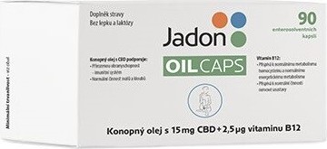 Jadon oil caps CBD s konopným olejem 15mgCBD+B12 cps.90