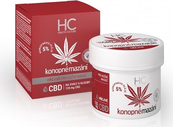 Konopné mazání hřejivé s CBD 125ml