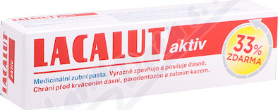 Lacalut Aktiv zubní pasta 100ml 33% ZDARMA