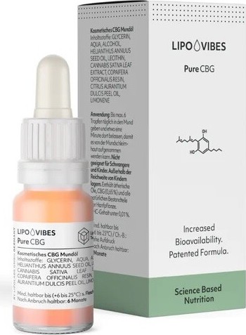 Lipovibes Pure CBG olej 10ml