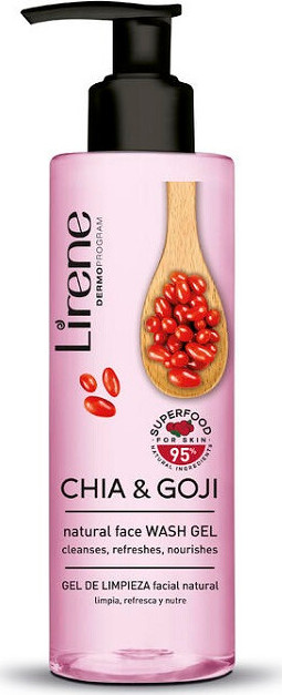 Lirene SUPERFOOD čistící gel s chia a goji 190ml