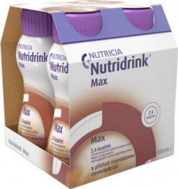 NUTRIDRINK MAX S PŘÍCHUTÍ ČOKOLÁDOVOU POR SOL 4X300ML