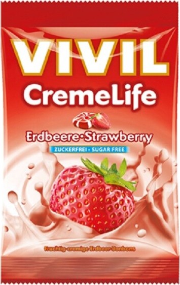 Vivil Creme life jahoda bez cukru 60g