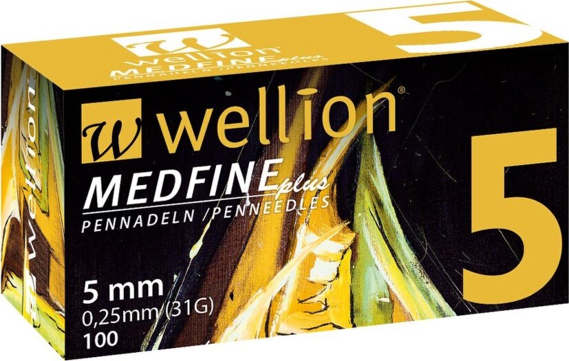 WELLION MEDFINE PLUS JEHLY PRO INZULÍNOVÁ PERA JEHLY PRO VŠECHNA INZULÍNOVÁ PERA