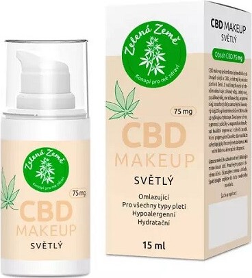 Zelená Země CBD make-up světlý 15 ml