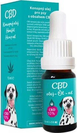 Zelená Země CBD olej pro psy 10% 10 ml