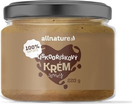 Allnature Lískooříškový krém 220g