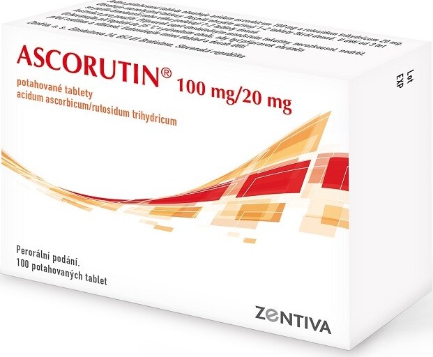 ASCORUTIN 100MG/20MG TBL FLM 100(4X25)