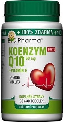 Bio-Pharma Koenzym Q10 Forte 60mg+Vit.E 30+30 tablet