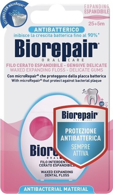 Biorepair Expandující plochá zubní nit 25+5m