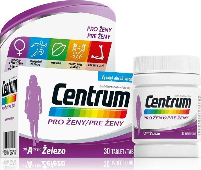 Centrum multivitamín pro ženy 30 tablet