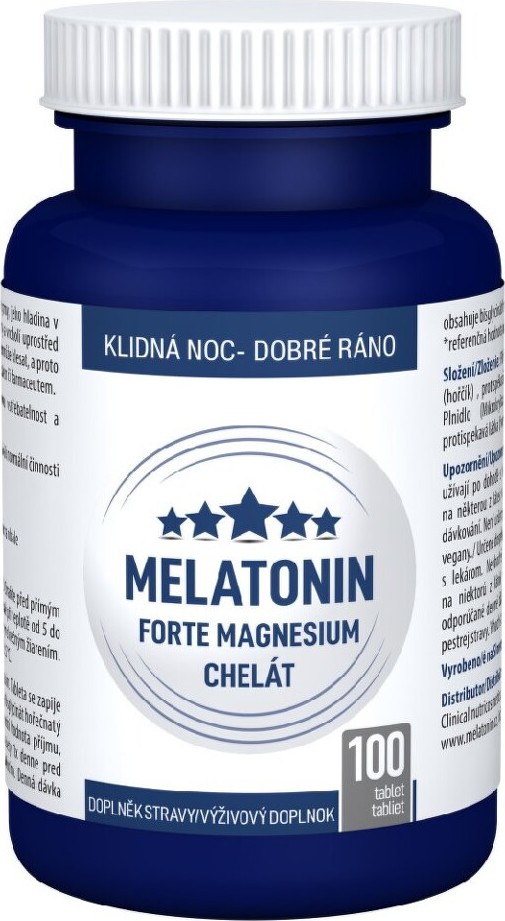 Clinical Melatonin Forte Magnesium chelát tbl.100