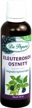 Dr.Popov Kapky bylinné Eleuterokok ostnitý 50ml