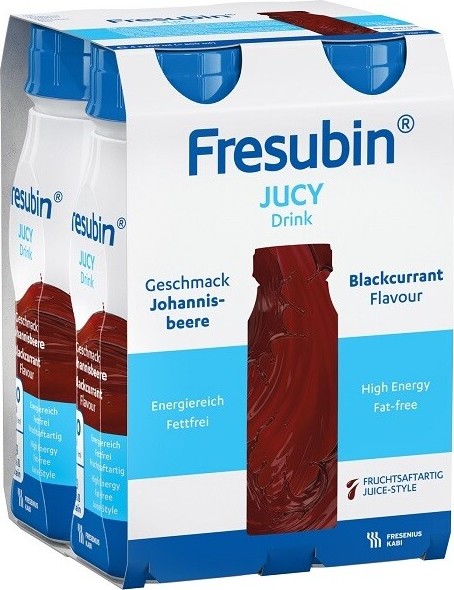 FRESUBIN JUCY DRINK PŘÍCHUŤ ČERNÝ RYBÍZ POR SOL 4X200ML