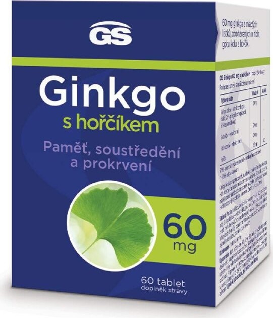 GS Ginkgo 60mg s hořčíkem tbl.60