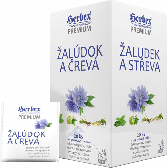 HERBEX Žaludek a střeva nálevové sáčky 20x1.5g