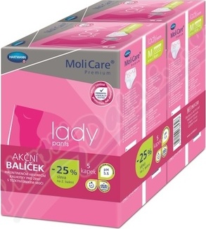 MoliCare Lady Pants 5kap. vel. M Duopack 2x8ks