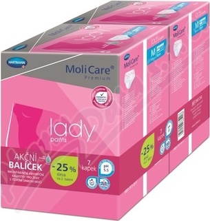 MoliCare Lady Pants 7kap. vel. M Duopack 2x8ks