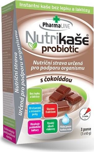 Nutrikaše probiotic s čokoládou 180g (3x60g)