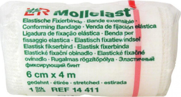 Obinadlo elastické fixační Mollelast 6cmX4m