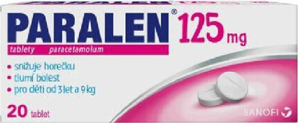 PARALEN 125MG TBL NOB 20